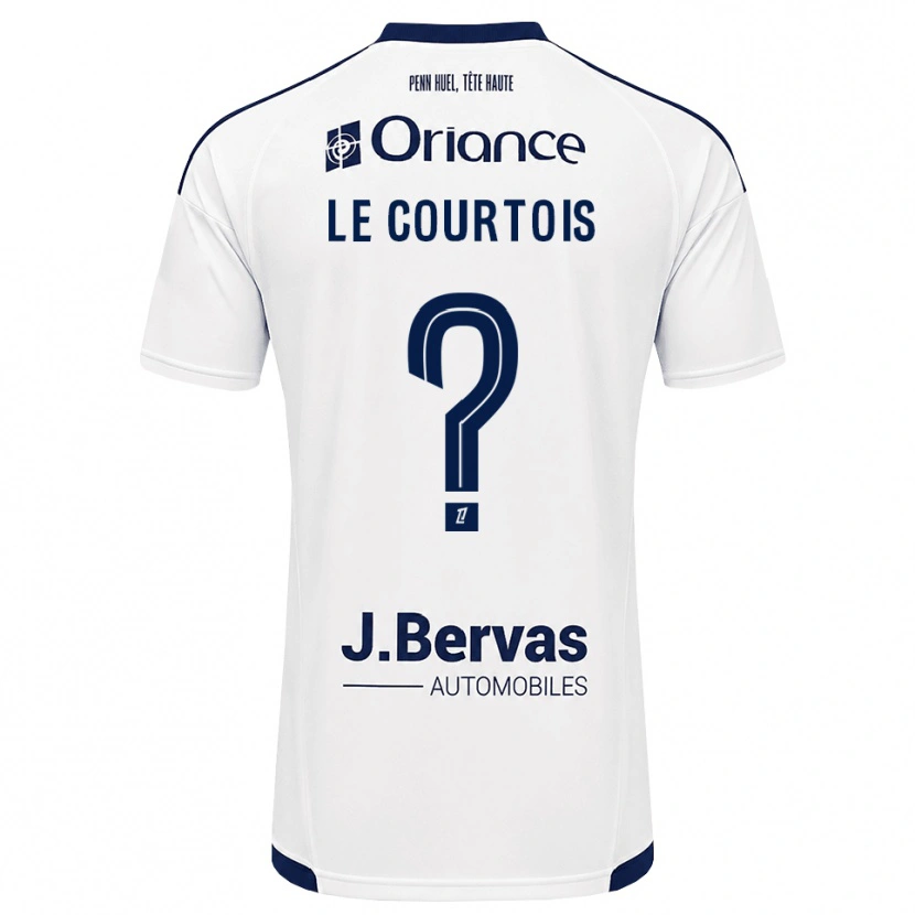Danxen Dětské Loan Le Courtois #0 Tmavě Modrá Bílá Daleko Hráčské Dresy 2026/27 Dres