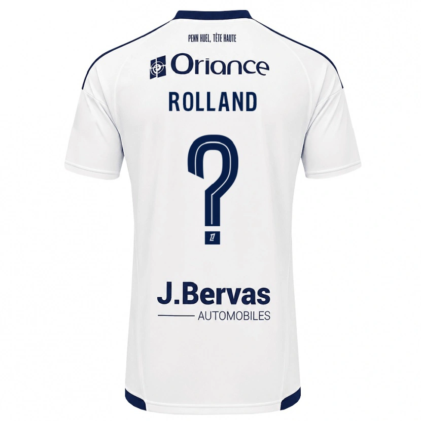 Danxen Dětské Inès Rolland #0 Tmavě Modrá Bílá Daleko Hráčské Dresy 2026/27 Dres