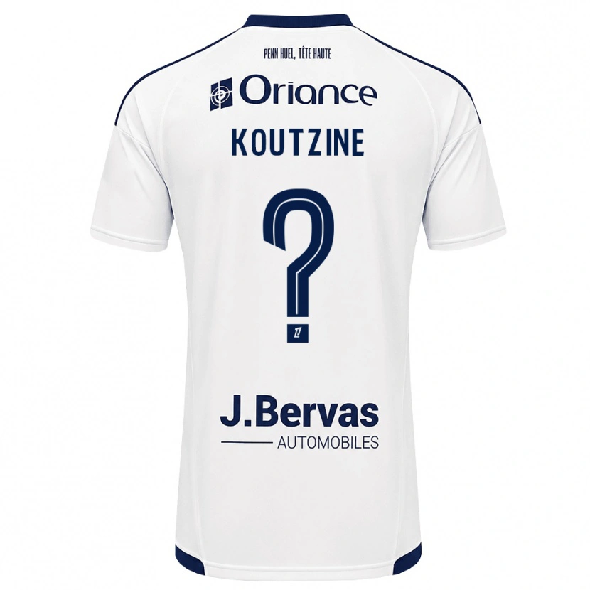 Danxen Dětské Camille Koutzine #0 Tmavě Modrá Bílá Daleko Hráčské Dresy 2026/27 Dres