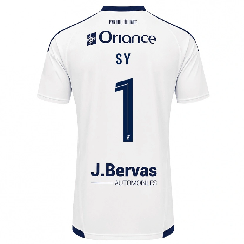 Danxen Dětské Seydou Sy #1 Tmavě Modrá Bílá Daleko Hráčské Dresy 2026/27 Dres