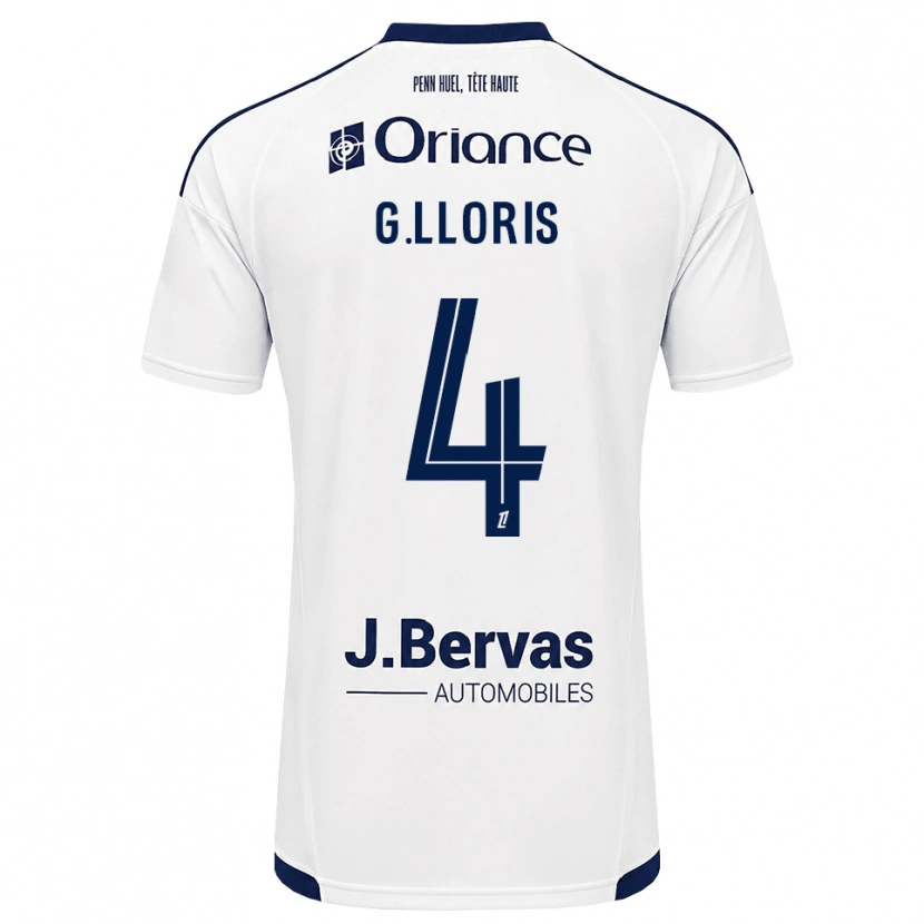 Danxen Dětské Gautier Lloris #4 Tmavě Modrá Bílá Daleko Hráčské Dresy 2026/27 Dres