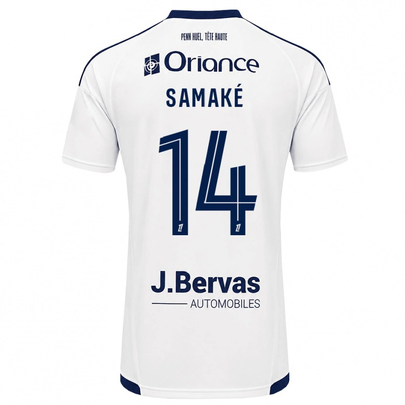 Danxen Dětské Abdoul Samaké #14 Tmavě Modrá Bílá Daleko Hráčské Dresy 2026/27 Dres