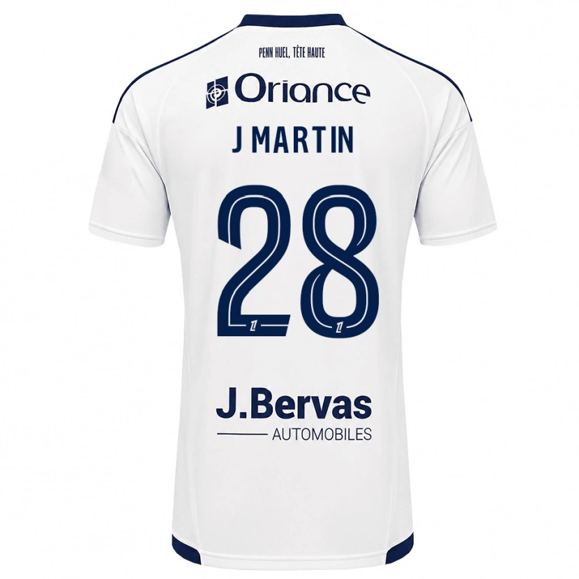 Danxen Dětské Jonas Martin #28 Tmavě Modrá Bílá Daleko Hráčské Dresy 2026/27 Dres