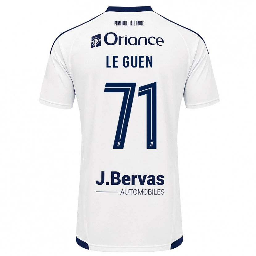Danxen Dětské Raphaël Le Guen #71 Tmavě Modrá Bílá Daleko Hráčské Dresy 2026/27 Dres