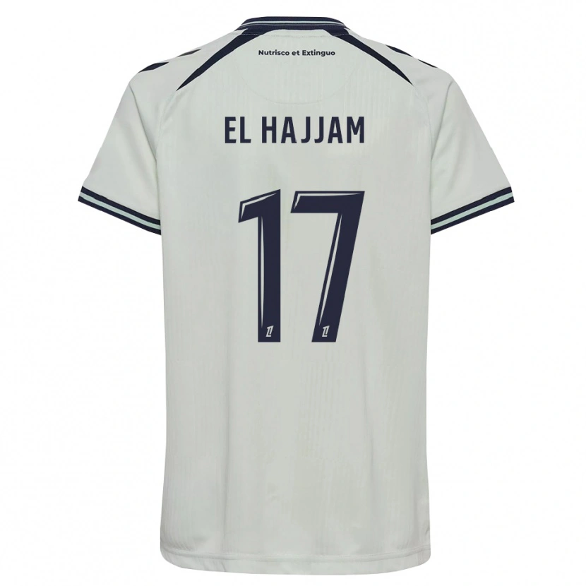 Danxen Dětské Oualid El Hajjam #17 Půlnoční Modrá Bílá Daleko Hráčské Dresy 2026/27 Dres