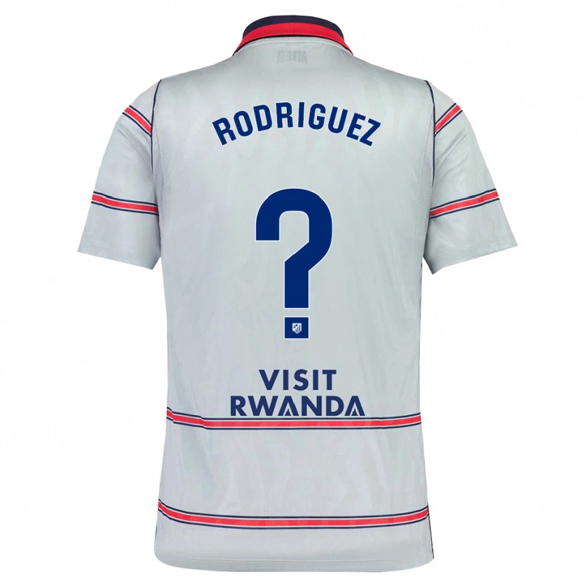 Danxen Dětské Adrian Rodriguez #0 Šedá Červená Tmavě Modrá Třetí Hráčské Dresy 2026/27 Dres