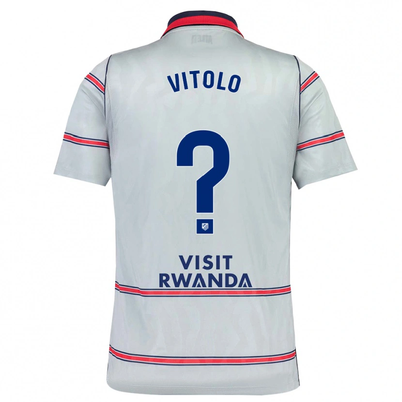 Danxen Dětské Vitolo #0 Šedá Červená Tmavě Modrá Třetí Hráčské Dresy 2026/27 Dres