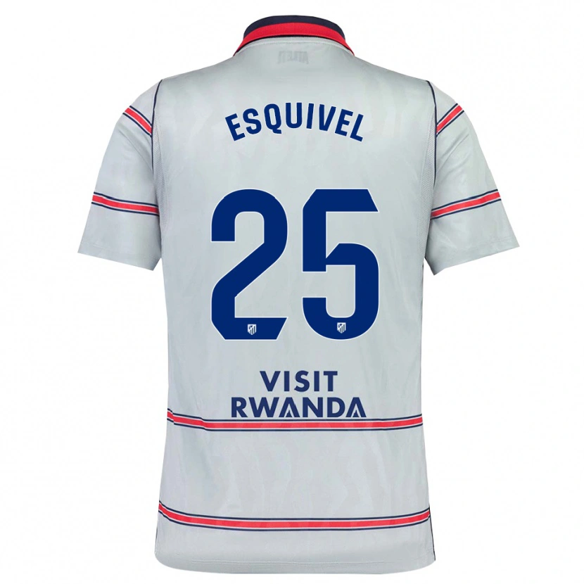 Danxen Dětské Salvi Esquivel #25 Šedá Červená Tmavě Modrá Třetí Hráčské Dresy 2026/27 Dres