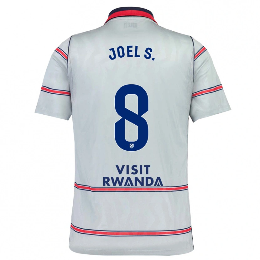Danxen Dětské Joel Sánchez #8 Šedá Červená Tmavě Modrá Třetí Hráčské Dresy 2026/27 Dres
