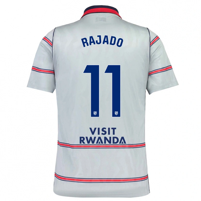 Danxen Dětské Jorge Rajado #11 Šedá Červená Tmavě Modrá Třetí Hráčské Dresy 2026/27 Dres