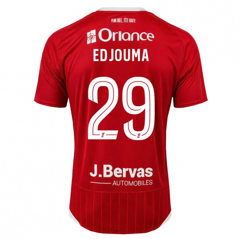 Danxen Dětské Noah Edjouma #29 Bílá Červená Domů Hráčské Dresy 2026/27 Dres