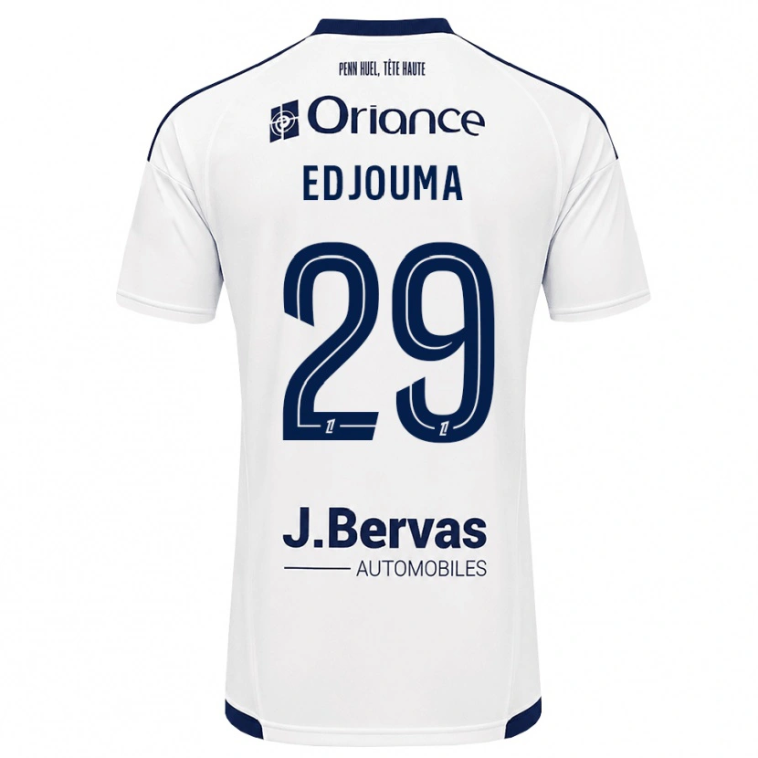 Danxen Dětské Noah Edjouma #29 Tmavě Modrá Bílá Daleko Hráčské Dresy 2026/27 Dres