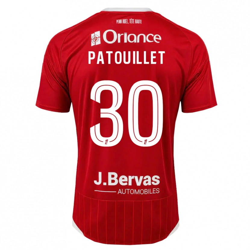 Danxen Dětské Mathieu Patouillet #30 Bílá Červená Domů Hráčské Dresy 2026/27 Dres