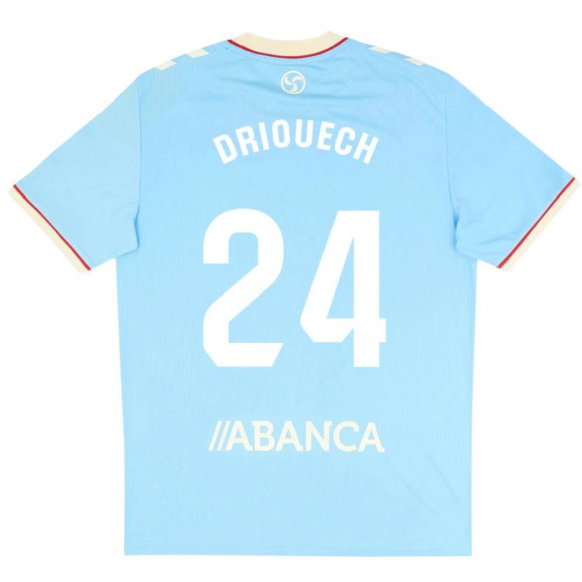 Danxen Pánské Couhaib Driouech #24 Nebesky Modrá Bílá Červená Domů Hráčské Dresy 2026/27 Dres