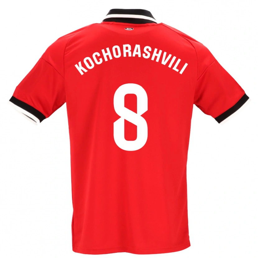 Danxen Pánské Giorgi Kochorashvili #8 Černá Bílá Červená Daleko Hráčské Dresy 2026/27 Dres