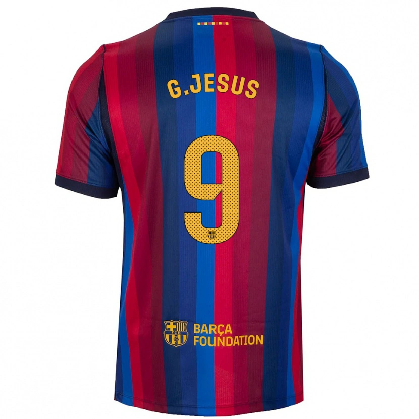 Danxen Pánské Gabriel Jesus #9 Královská Modř Červená Žlutá Domů Hráčské Dresy 2026/27 Dres