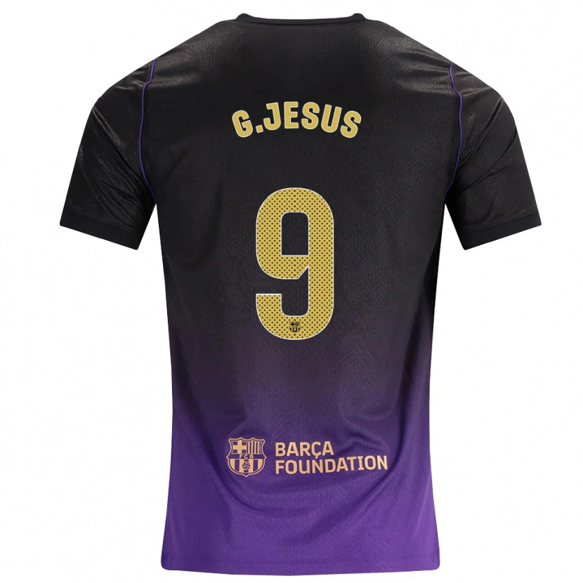 Danxen Pánské Gabriel Jesus #9 Fialová Žlutá Černá Daleko Hráčské Dresy 2026/27 Dres