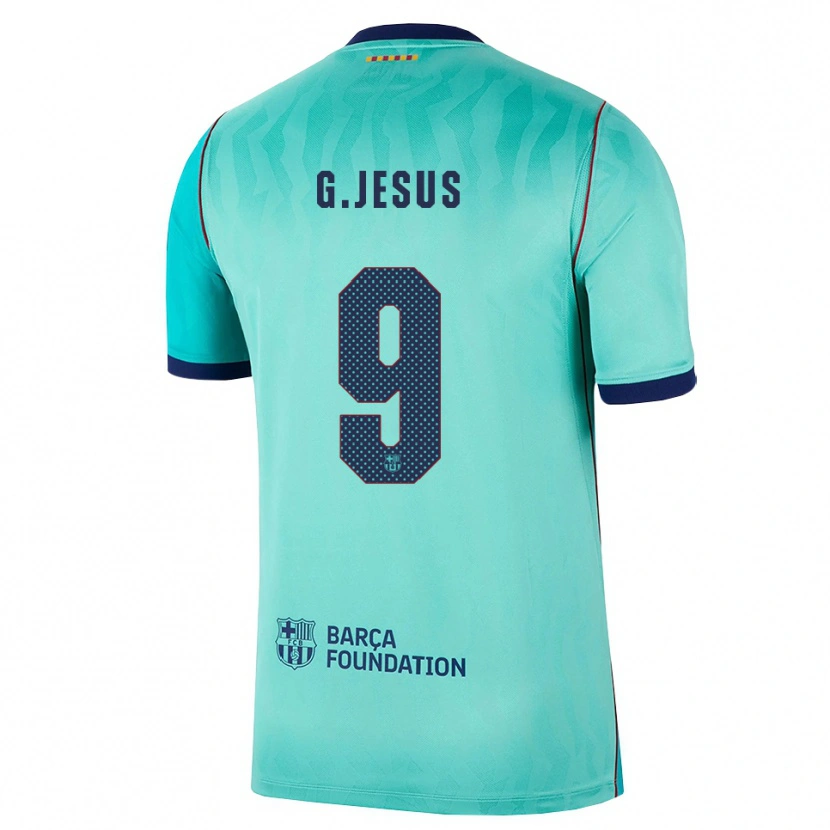 Danxen Pánské Gabriel Jesus #9 Azurová Tmavě Tyrkysová Královská Modř Třetí Hráčské Dresy 2026/27 Dres