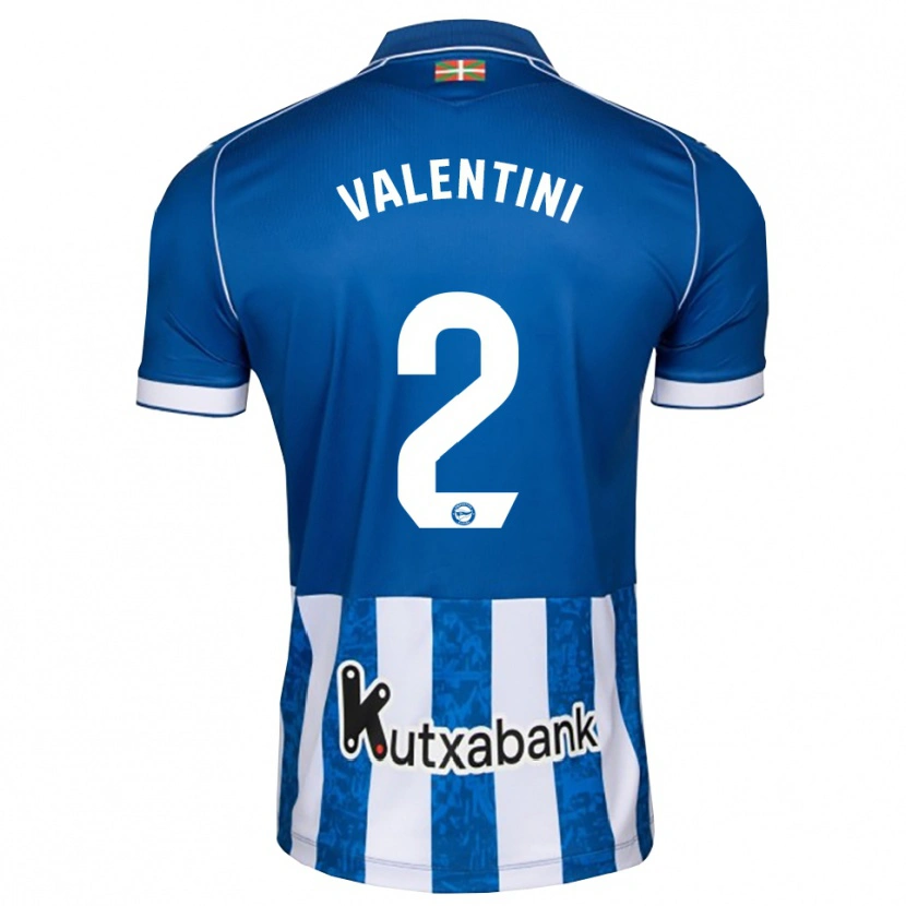 Danxen Pánské Nicolás Valentini #2 Modrá Bílá Černá Domů Hráčské Dresy 2026/27 Dres