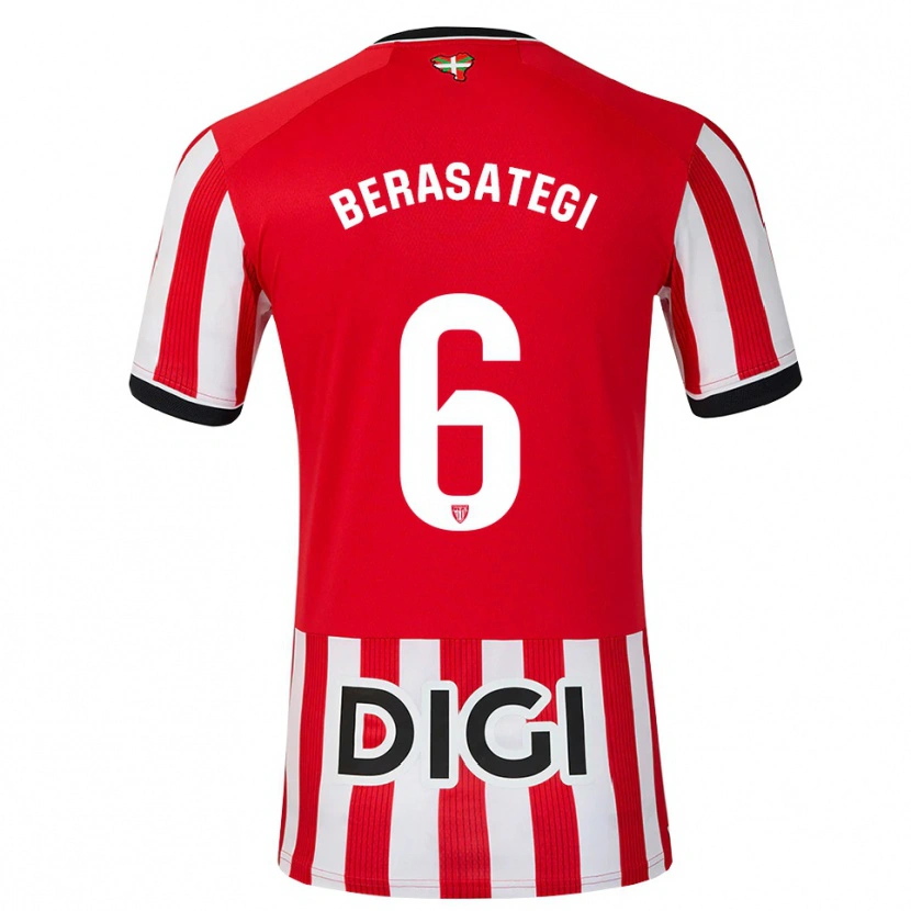 Danxen Pánské Suhar Berasategi #6 Červená Černá Bílá Domů Hráčské Dresy 2026/27 Dres