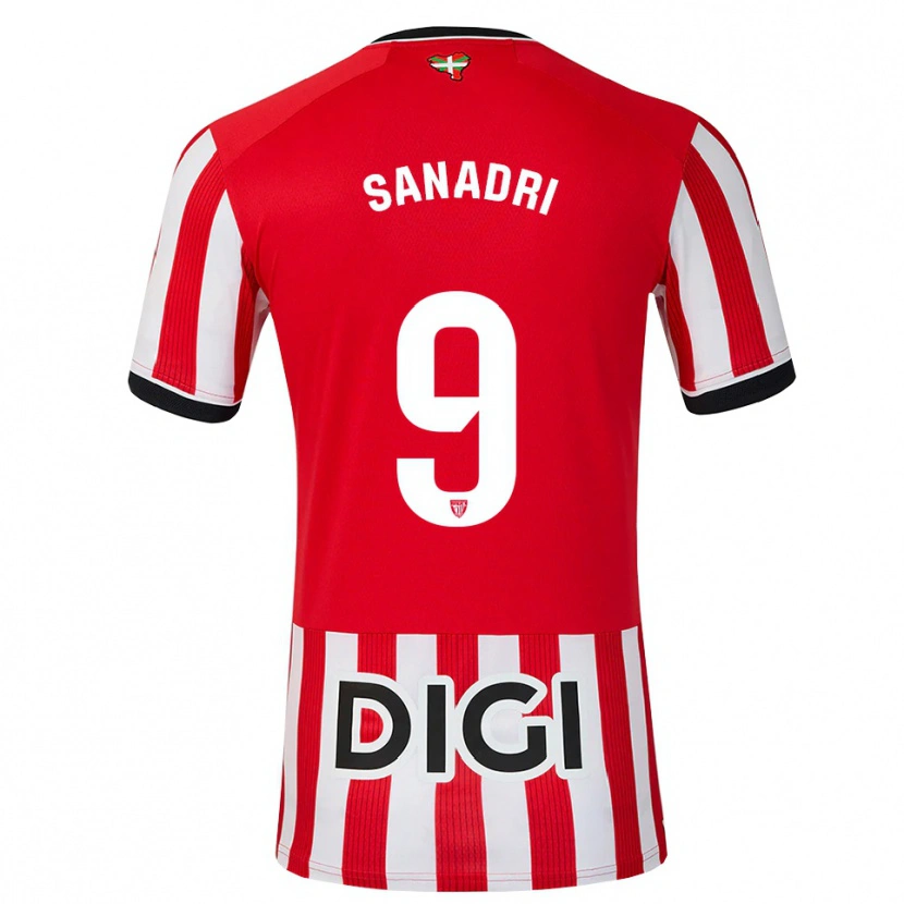 Danxen Pánské Marta San Adrián Rocandio #9 Červená Černá Bílá Domů Hráčské Dresy 2026/27 Dres