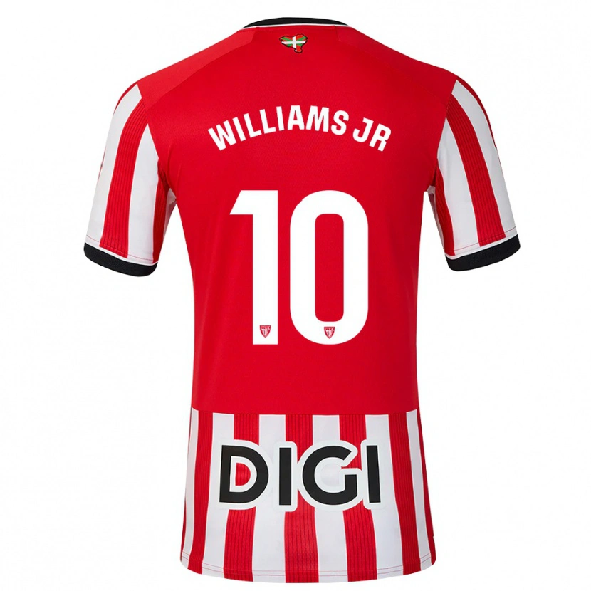 Danxen Pánské Nico Williams #10 Červená Černá Bílá Domů Hráčské Dresy 2026/27 Dres