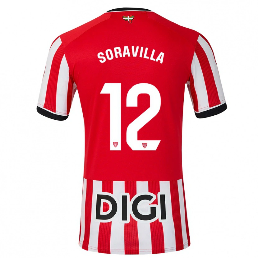Danxen Pánské Ander Soravilla #12 Červená Černá Bílá Domů Hráčské Dresy 2026/27 Dres