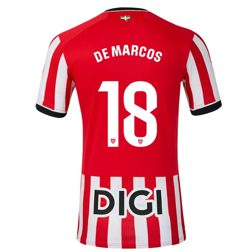 Danxen Pánské Oscar De Marcos #18 Červená Černá Bílá Domů Hráčské Dresy 2026/27 Dres
