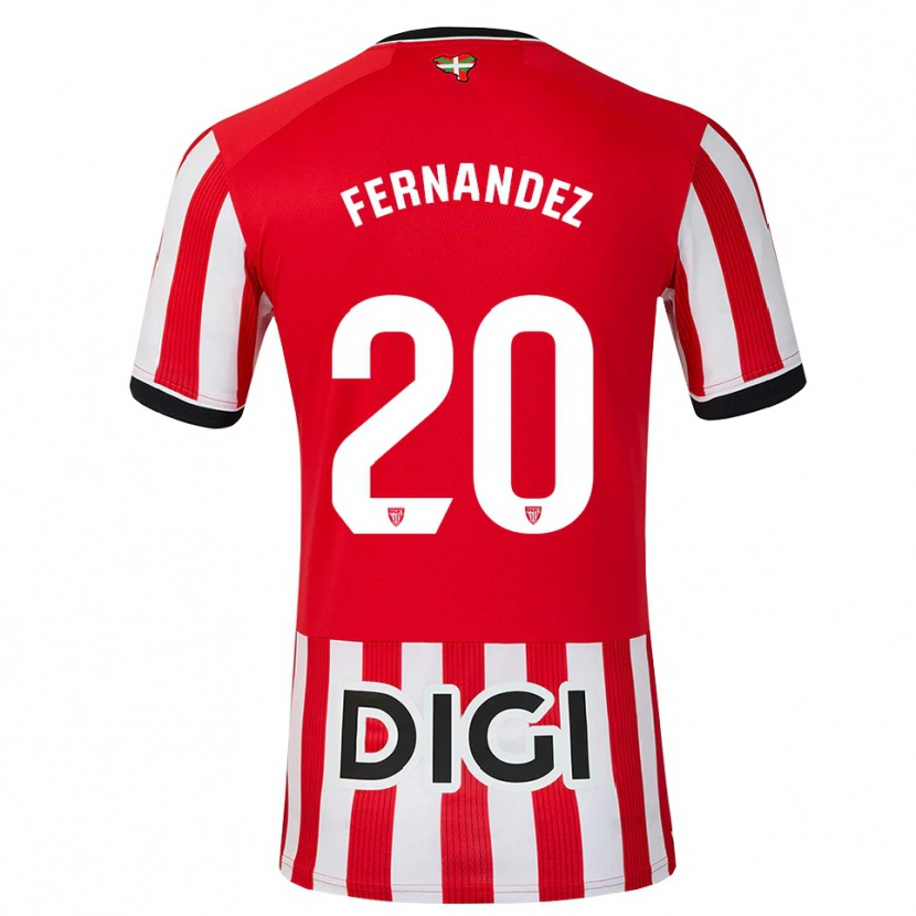 Danxen Pánské Hugo Fernández #20 Červená Černá Bílá Domů Hráčské Dresy 2026/27 Dres