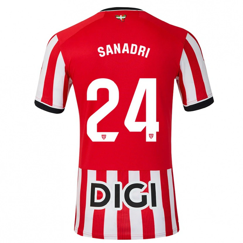 Danxen Pánské Sanadri #24 Červená Černá Bílá Domů Hráčské Dresy 2026/27 Dres