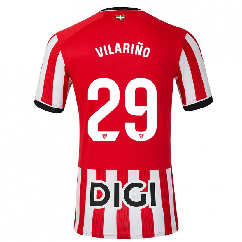 Danxen Pánské Maitane Vilariño #29 Červená Černá Bílá Domů Hráčské Dresy 2026/27 Dres