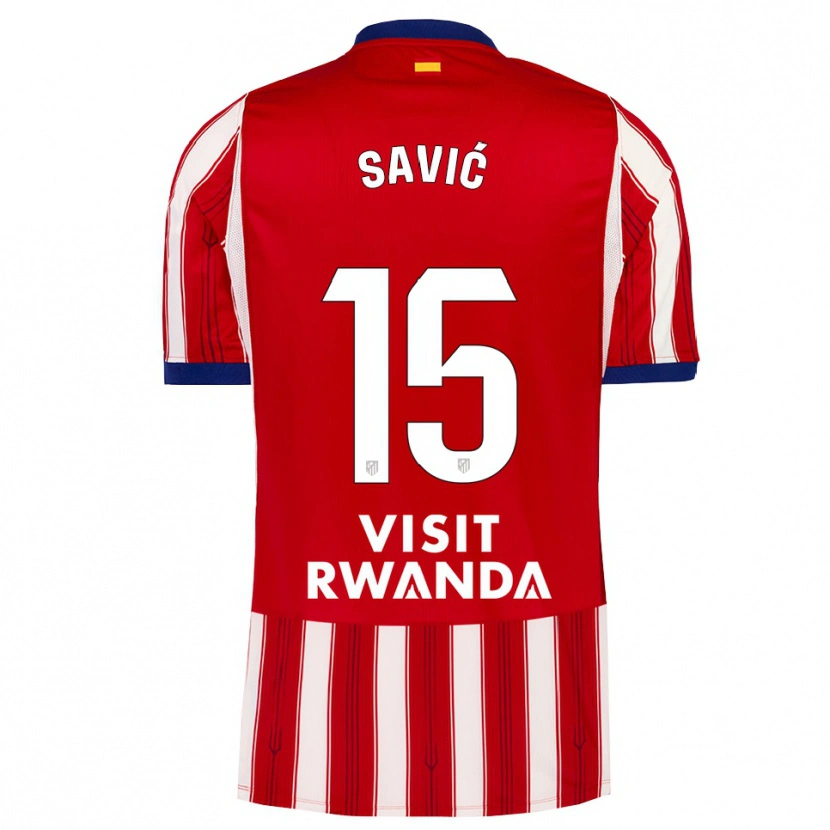 Danxen Pánské Stefan Savic #15 Královská Modř Červená Bílá Domů Hráčské Dresy 2026/27 Dres