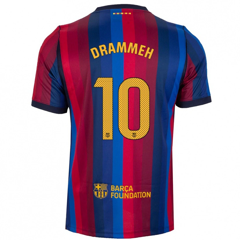 Danxen Pánské Alieu Drammeh #10 Královská Modř Červená Žlutá Domů Hráčské Dresy 2026/27 Dres