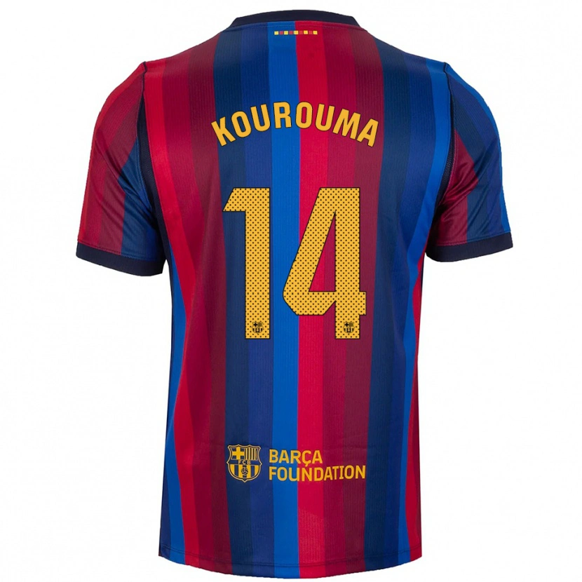 Danxen Pánské Baba Kourouma #14 Královská Modř Červená Žlutá Domů Hráčské Dresy 2026/27 Dres