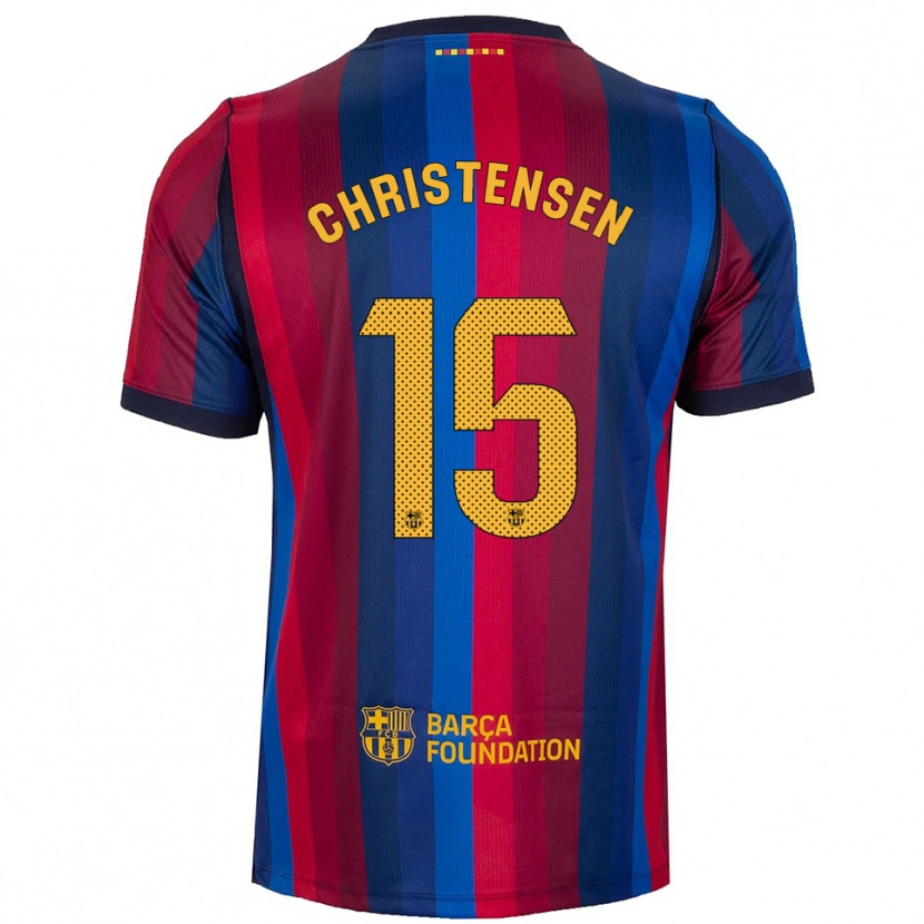 Danxen Pánské Andreas Christensen #15 Královská Modř Červená Žlutá Domů Hráčské Dresy 2026/27 Dres