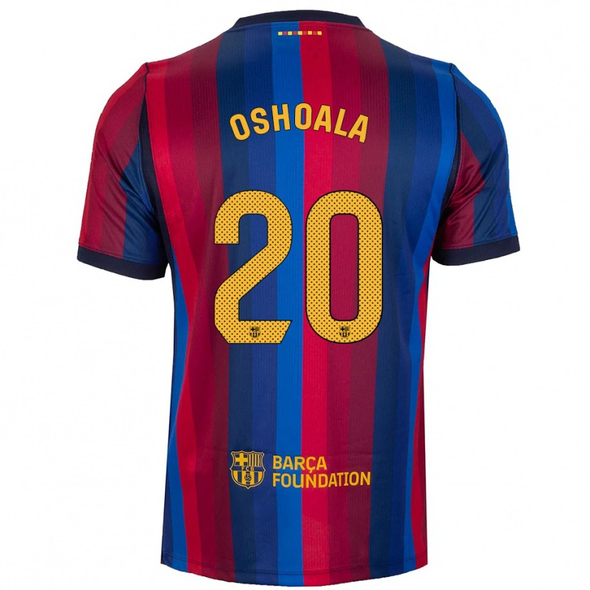 Danxen Pánské Asisat Oshoala #20 Královská Modř Červená Žlutá Domů Hráčské Dresy 2026/27 Dres
