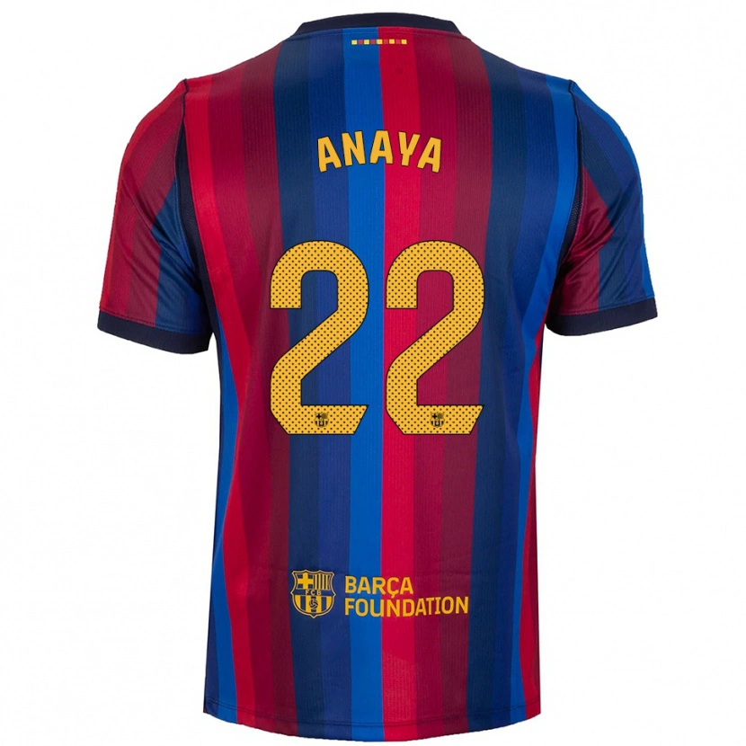 Danxen Pánské Joan Anaya #22 Královská Modř Červená Žlutá Domů Hráčské Dresy 2026/27 Dres