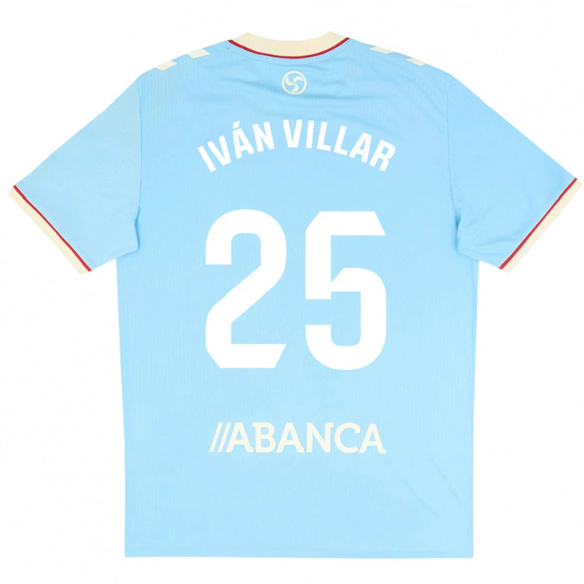 Danxen Pánské Iván Villar #25 Nebesky Modrá Bílá Červená Domů Hráčské Dresy 2026/27 Dres