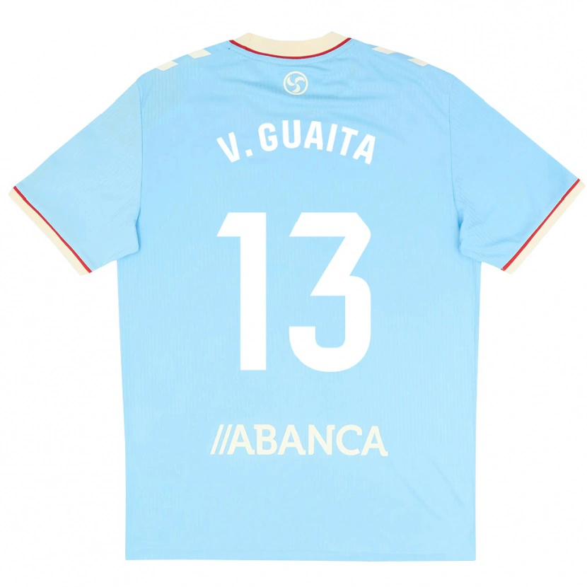 Danxen Pánské Vicente Guaita #13 Nebesky Modrá Bílá Červená Domů Hráčské Dresy 2026/27 Dres