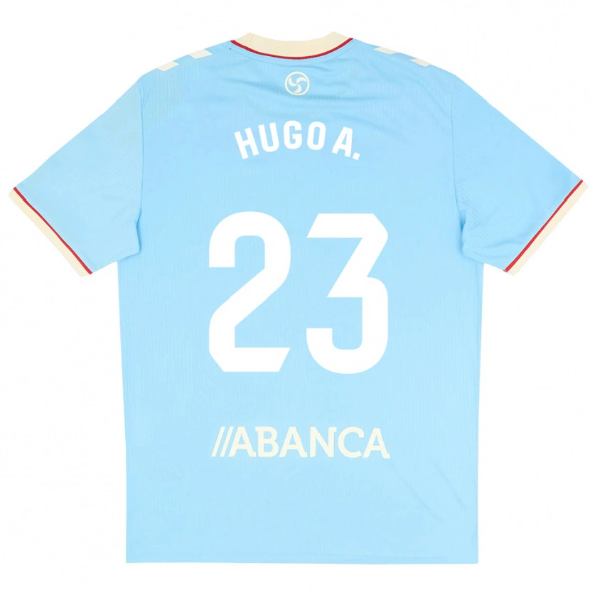 Danxen Pánské Hugo Álvarez #23 Nebesky Modrá Bílá Červená Domů Hráčské Dresy 2026/27 Dres