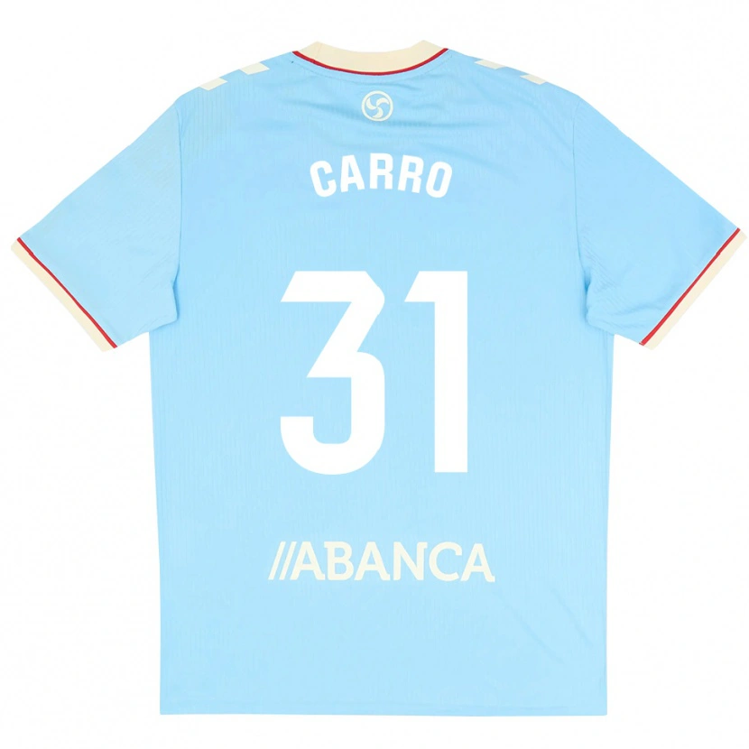 Danxen Pánské Cristian Carro #31 Nebesky Modrá Bílá Červená Domů Hráčské Dresy 2026/27 Dres