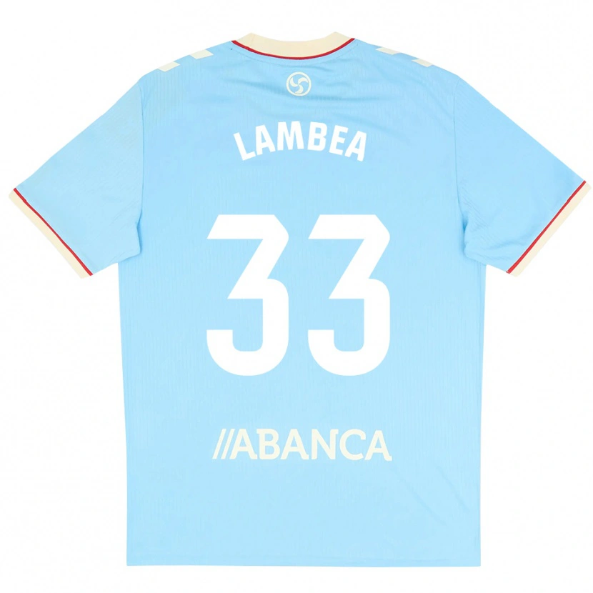 Danxen Pánské Jorge Lambea #33 Nebesky Modrá Bílá Červená Domů Hráčské Dresy 2026/27 Dres