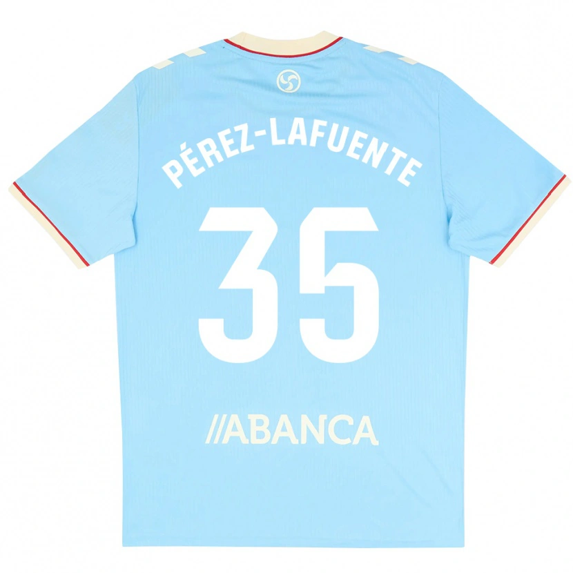 Danxen Pánské Jorge Pérez-Lafuente #35 Nebesky Modrá Bílá Červená Domů Hráčské Dresy 2026/27 Dres