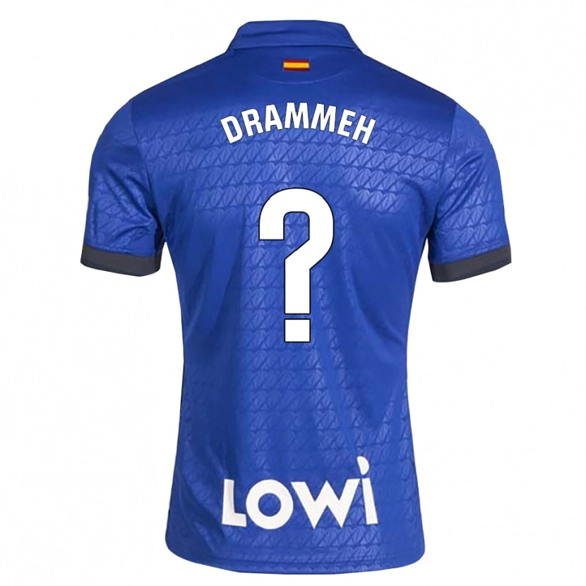 Danxen Pánské Ebrahima Drammeh #0 Modrá Bílá Černá Domů Hráčské Dresy 2026/27 Dres