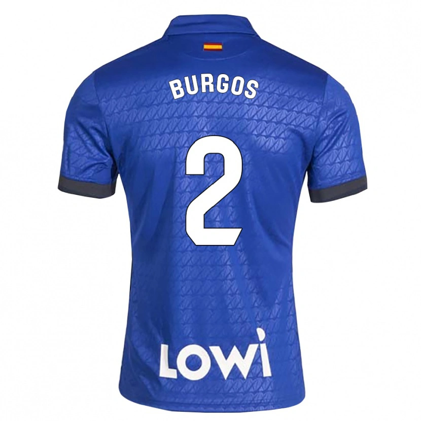 Danxen Pánské Curro Burgos #2 Modrá Bílá Černá Domů Hráčské Dresy 2026/27 Dres