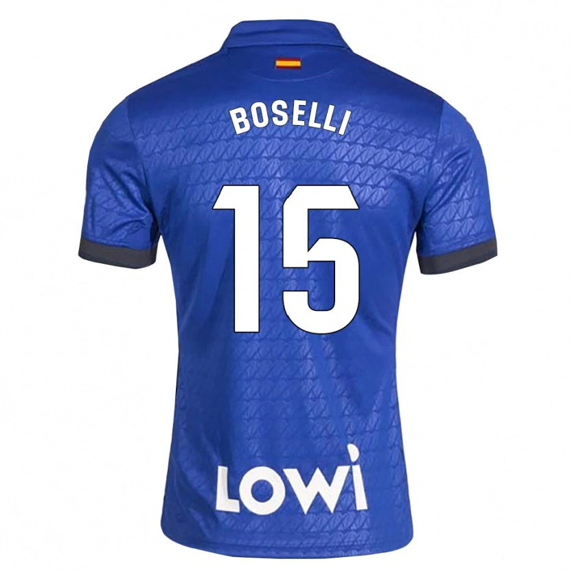Danxen Pánské Sebastián Boselli #15 Modrá Bílá Černá Domů Hráčské Dresy 2026/27 Dres