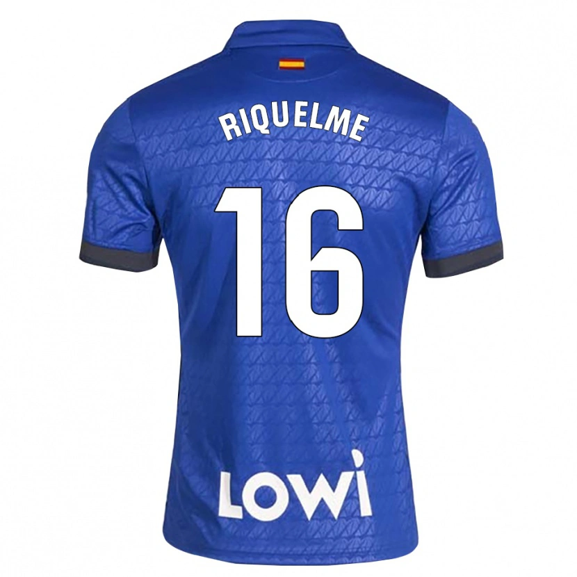 Danxen Pánské Adrián Riquelme #16 Modrá Bílá Černá Domů Hráčské Dresy 2026/27 Dres
