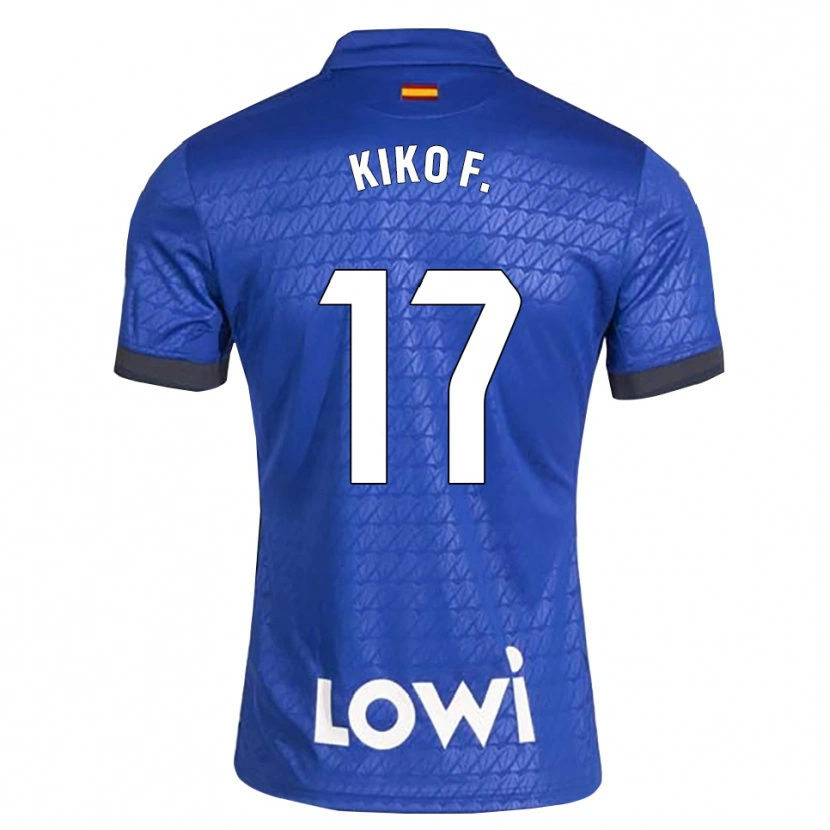 Danxen Pánské Kiko Femenía #17 Modrá Bílá Černá Domů Hráčské Dresy 2026/27 Dres