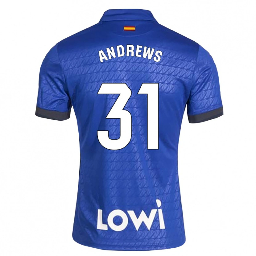 Danxen Pánské George Andrews #31 Modrá Bílá Černá Domů Hráčské Dresy 2026/27 Dres