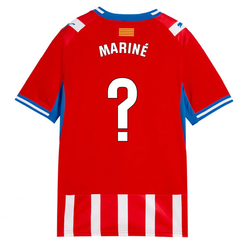 Danxen Pánské Aleix Mariné #0 Červená Bílá Nebesky Modrá Domů Hráčské Dresy 2026/27 Dres